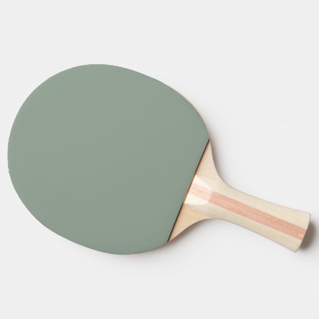 Raquete De Ping Pong Cor Sólida do Pastel Verde Sage (Lateral)