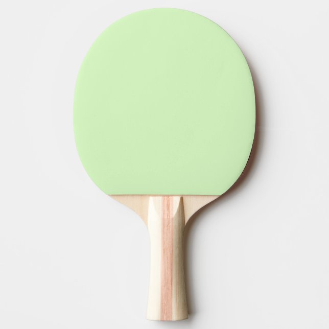 Raquete De Ping Pong Cor Sólida Folha Verde do Pastel (Frente)