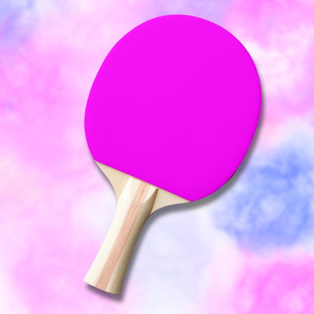 Raquete De Ping Pong Cor Sólida Fuchsia | Elegante Clássico (Criador carregado)