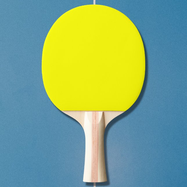 Raquete De Ping Pong Cor Sólida Neon Amarelo (Criador carregado)