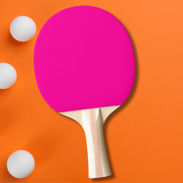 Raquete De Ping Pong Cor Sólida Neon Rosa (Criador carregado)