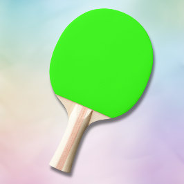 Raquete De Ping Pong Cor Sólida Neon Verde | Clássico
