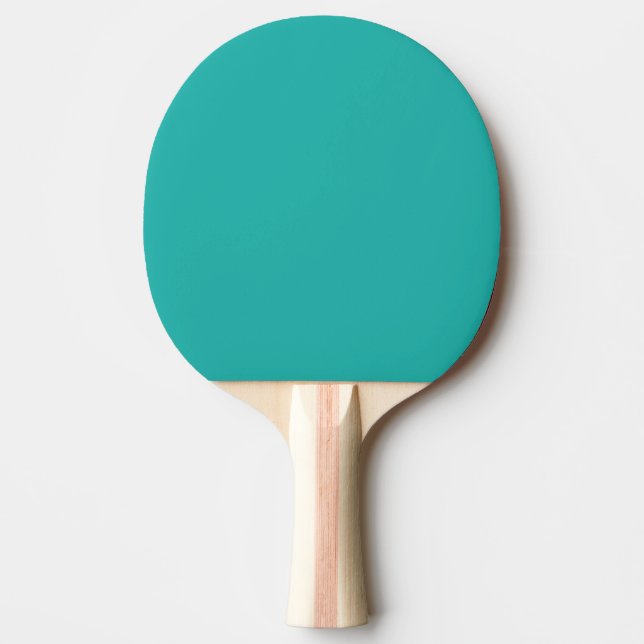 Raquete De Ping Pong Cor Sólida Verde do Mar Claro (Frente)