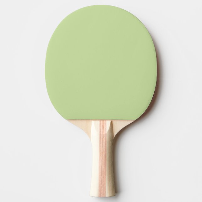 Raquete De Ping Pong Cor Sólida Verde Maçã Pastel  (Frente)