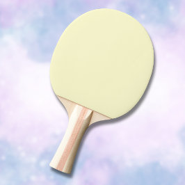 Raquete De Ping Pong Cor Sólido Amarelo-Manteiga | Elegante Clássico
