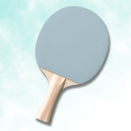 Raquete De Ping Pong Cor Sólido Azul Pastel | Clássico | Elegante