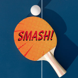 Raquete De Ping Pong Cor Vermelha do Smash da Tênis de Mesa moderna
