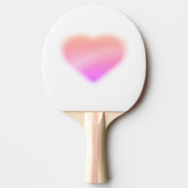 Raquete De Ping Pong coração rosa