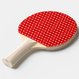 Raquete De Ping Pong Corações Na moda vermelho/ branco e preto/ vermelh