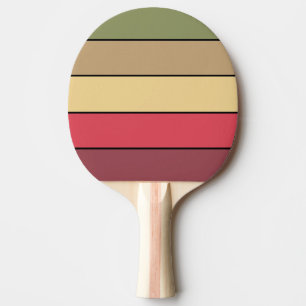 Raquete De Ping Pong Cores De Toneladas Da Terra Da Queda No Papel De A