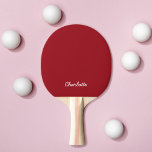 Raquete De Ping Pong Cores Totalmente Editáveis do Script de Nome Perso<br><div class="desc">Ping Pong Paddle com seu nome em script com cores totalmente editáveis. Você pode clicar em personalizar para alterar a cor de fundo Personalizar, substituindo o texto do marcador de posição. Para obter mais opções, como alterar a fonte e seu tamanho, clique no botão "Personalizar". *Observe que a Marca d'água...</div>