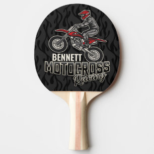 Raquete De Ping Pong Corrida de Motocross de bicicleta Dirt NAME Person