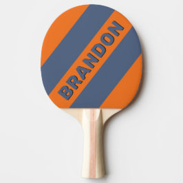 Raquete De Ping Pong Costa do Pôr do Sol Retro Três Listras em Negrito 
