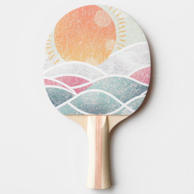 Raquete De Ping Pong Costeira/praia/ensolarado (Frente)