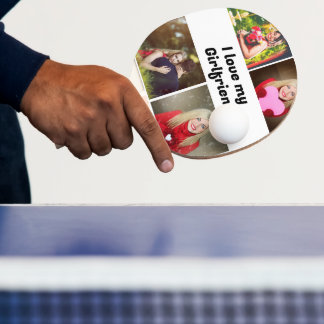 Raquete De Ping Pong Costume adoro a minha foto Namorada 4