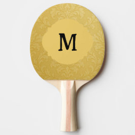Raquete De Ping Pong Costume Dourado Barroco Barroco Elegante
