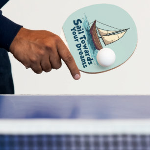 Raquete De Ping Pong Cotação Náutica Inspiradora Vintage Sailboat