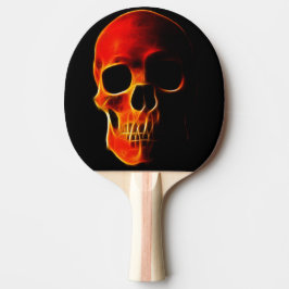 Raquete De Ping Pong Crânio das chamas