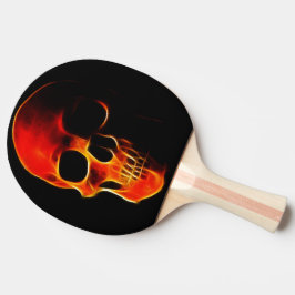 Raquete De Ping Pong Crânio das chamas