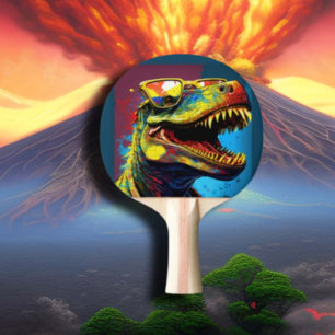 Raquete De Ping Pong Crianças do Mundo Moderno do Dinossaur T Rex