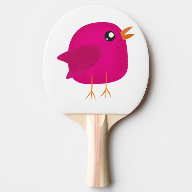Raquete De Ping Pong Crianças, passarinho fofo (Frente)