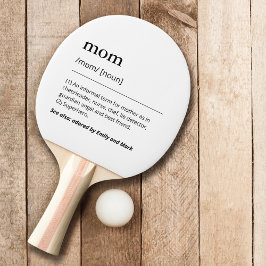 Raquete De Ping Pong Crianças Personalizadas Engraçado Definição da mãe
