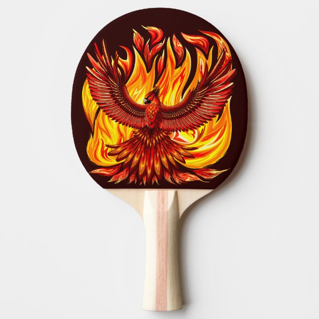 Raquete De Ping Pong Criatura mitológica fênix (Frente)