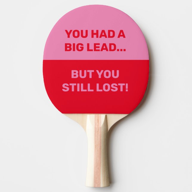 Raquete De Ping Pong Crie Seu Próprio Design Simples e Personalizado (Frente)