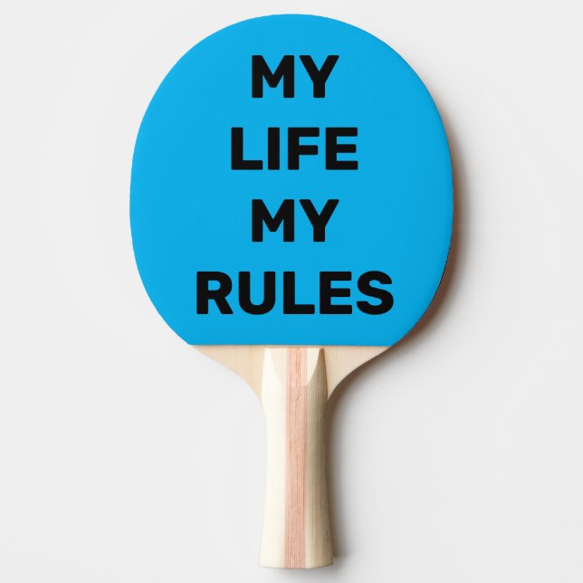 Raquete De Ping Pong Crie Seu Próprio Design Simples e Personalizado (Frente)