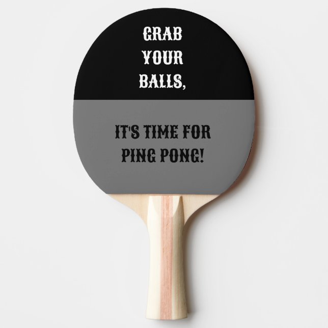Raquete De Ping Pong Crie Seu Próprio Design Simples e Personalizado (Frente)