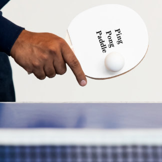 Raquete De Ping Pong Crie seu próprio preto personalizado