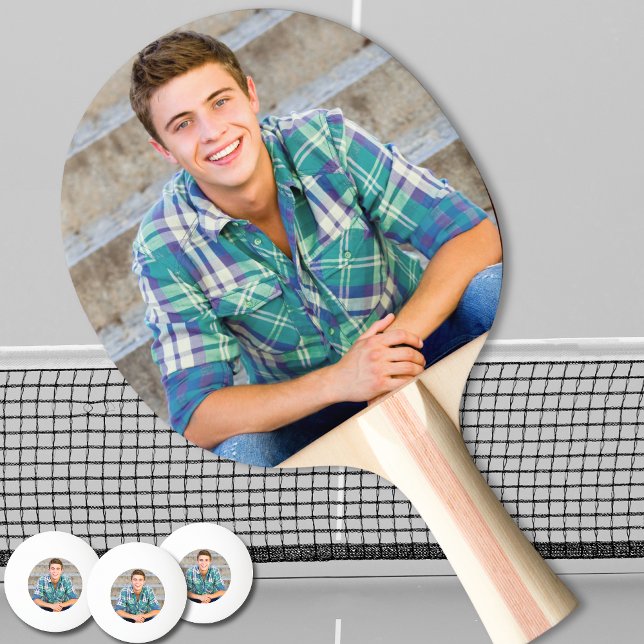 Raquete De Ping Pong Crie sua Própria Foto (Create your Own Photo Ping Pong Paddle )