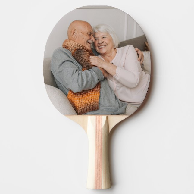 Raquete De Ping Pong Crie Sua Própria Foto Personalizada (Frente)