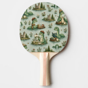 Raquete De Ping Pong Críptidos Aconchegantes Nessie Monstro do Lago Nes