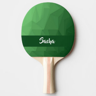 Raquete De Ping Pong Cristal geométrico verde