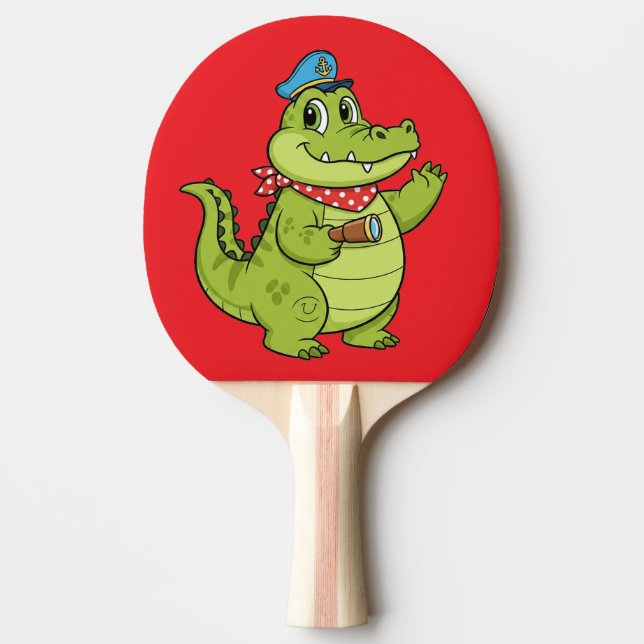 Raquete De Ping Pong crocodilo (Frente)