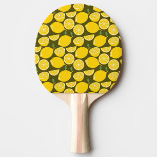 Raquete De Ping Pong Curta Diversão Moderna de Lemon Yellow