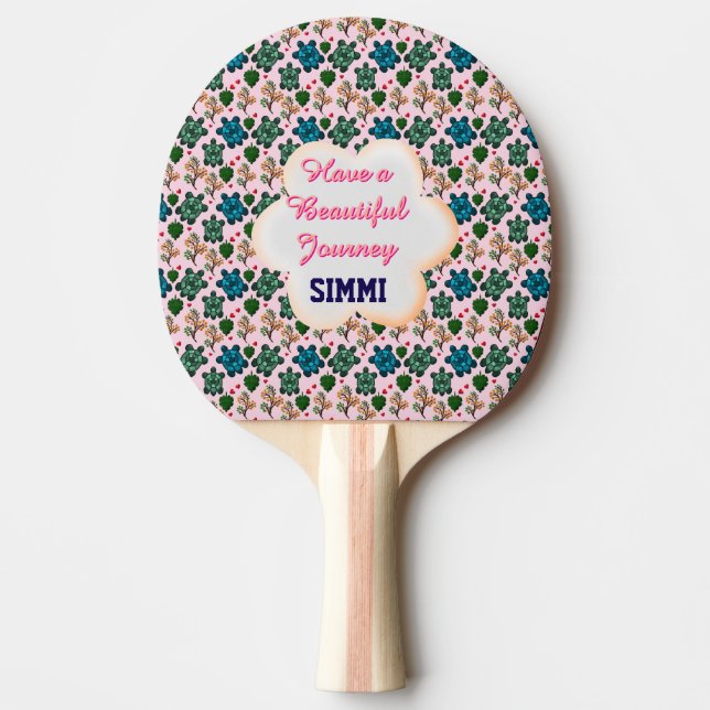 Raquete De Ping Pong Custom turtle pattern  (Frente)