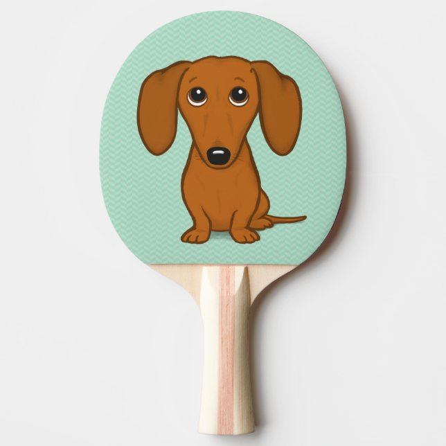 Raquete De Ping Pong Cute Dachshund | Cachorro-protetor (Frente)