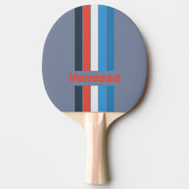 Raquete De Ping Pong Dark Vintage com Listras e Nome