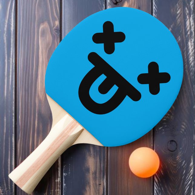 Raquete De Ping Pong Dazy Tongue Out Face Blue Ping Pong Pong Paddle (Criador carregado)