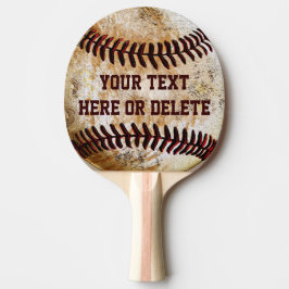 Raquete de Ping Pong de Beisebol Vintage Personali
