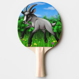 Raquete de ping pong de cabra
