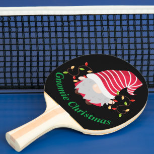 Raquete de Ping Pong de Natal Gnomie