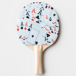 Raquete De Ping Pong "Deck of Destination: Layered Aces in a Poker Shuf