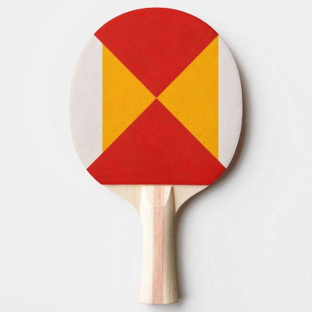 Raquete De Ping Pong Decoração Geométrica (Frente)