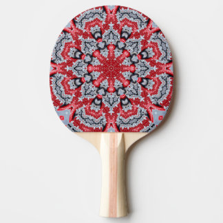 Raquete de Ping Pong Decorativa Vermelha