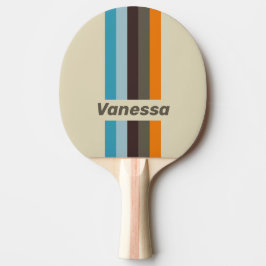 Raquete De Ping Pong Dedalera Ferrugem Listra de Alfinete com Nome