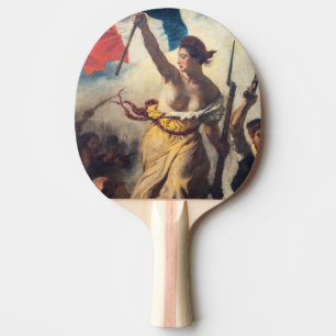 Raquete De Ping Pong Delacroix - A Liberdade Liderando o Povo Close-up
