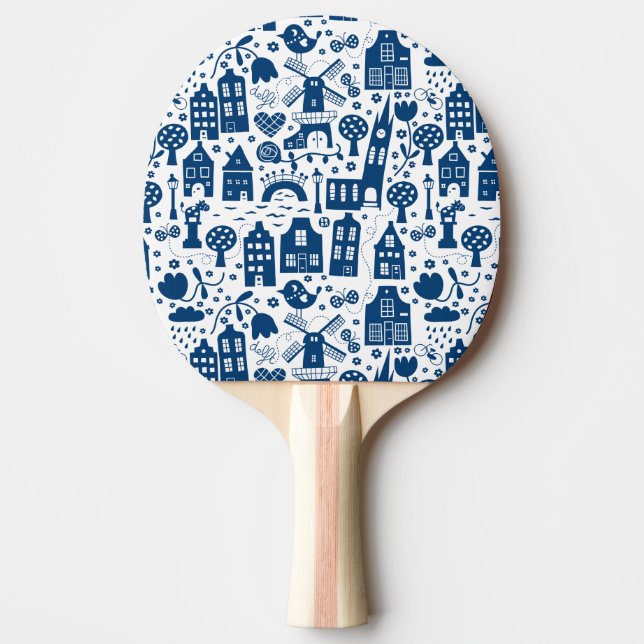 Raquete De Ping Pong Delft Blue (Frente)